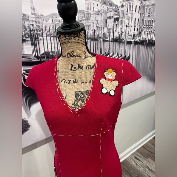 Red cocktail dress - Picture 2 of 4